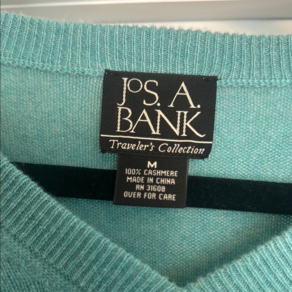 Jos. A. Bank Blue V-Neck Sweater - Picture 2 of 3